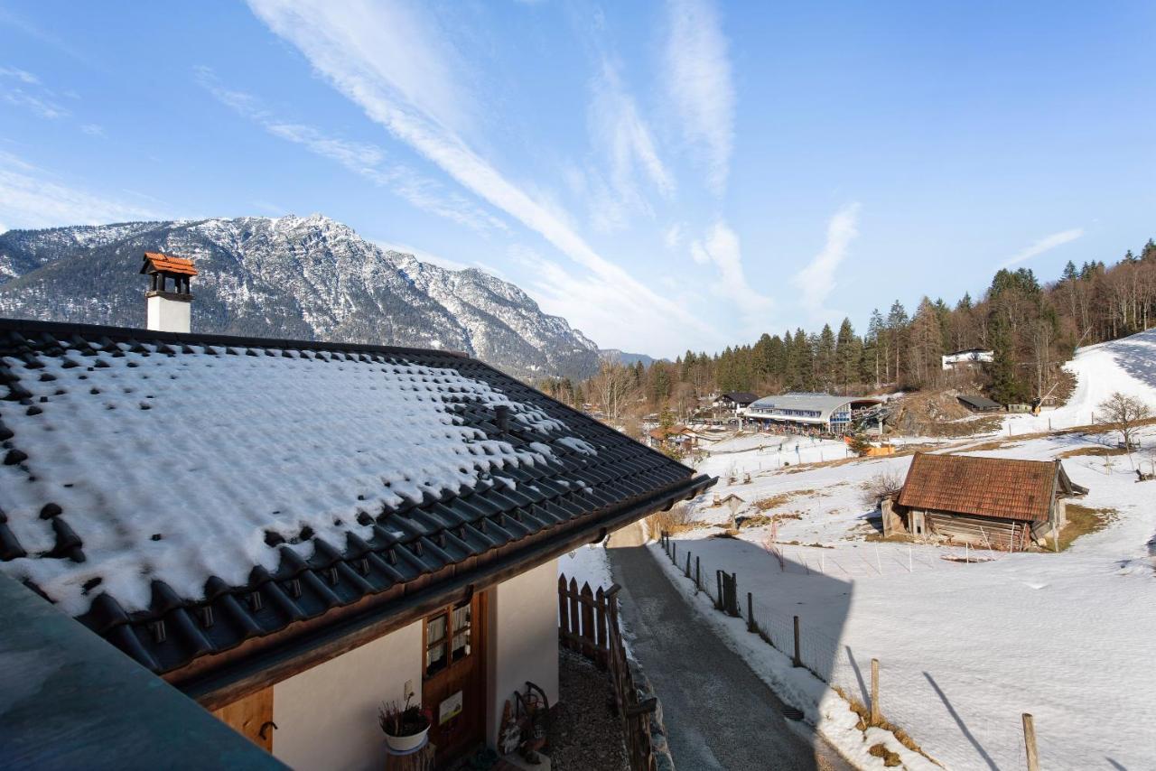 Ferienwohnung Riesserbaur การ์มิช-พาร์เทนเคียร์เชน ภายนอก รูปภาพ